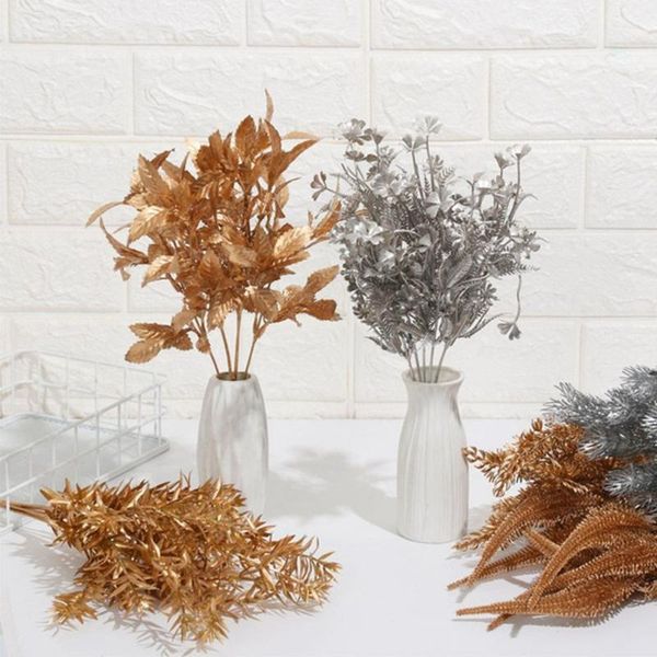 decorative flowers & wreaths christmas artificial flower golden silver plastic plants home diy wedding bouquet wall decoration accessories p
decorative flowers & wreaths christmas artificial flower golden silver plastic plants home diy wedding bouquet wall decoration accessories p