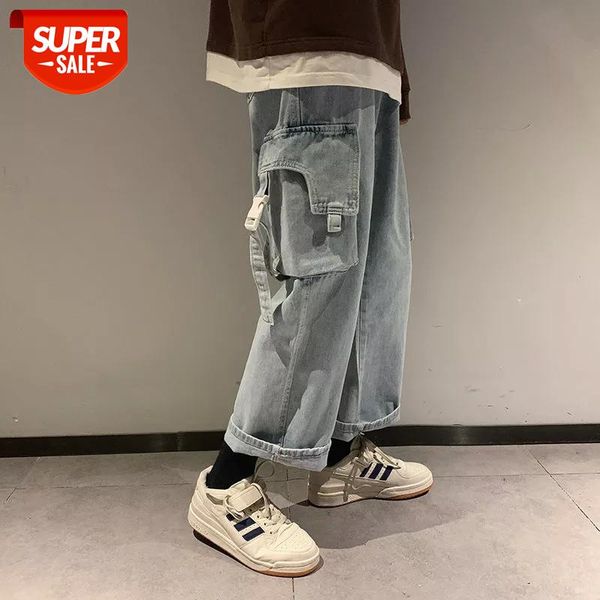 2020 men's baggy homme cargo pocket jeans loose straight pants fashion trend casual biker denim blue color trousers s-3xl #pu1a
2020 men's baggy homme cargo pocket jeans loose straight pants fashion trend casual biker denim blue color trousers s-3xl #pu1a