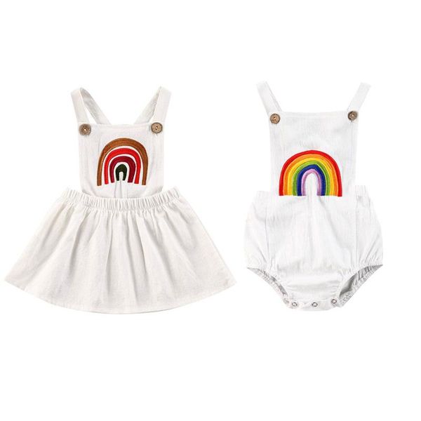 jumpsuits lioraitiin 0-24m infant baby girl boys sister outfit rainbow sleeveless romper jumpsuit cotton summer clothes, Blue
jumpsuits lioraitiin 0-24m infant baby girl boys sister outfit rainbow sleeveless romper jumpsuit cotton summer clothes, Blue