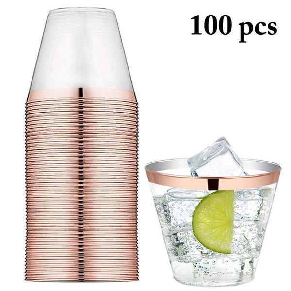 Justdolife 100pcs Transparent Plastic Cups Disposable Rose Gold Drinking Utensils Wedding Party Drinkware & Straws
Justdolife 100pcs Transparent Plastic Cups Disposable Rose Gold Drinking Utensils Wedding Party Drinkware & Straws