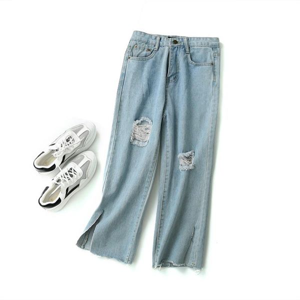 women's jeans summer 2021 ripped boyfriend for women japnese fashion casual retro high waist blue split denim straight femme
women's jeans summer 2021 ripped boyfriend for women japnese fashion casual retro high waist blue split denim straight femme