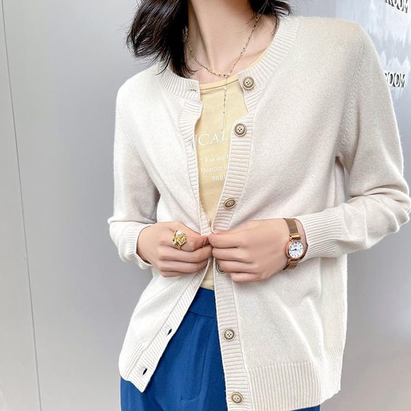 women's knits & tees 100% wool knit sweater women autumn 2021 female casual long sleeve button cardigan knitted sweaters coat femme war, White
women's knits & tees 100% wool knit sweater women autumn 2021 female casual long sleeve button cardigan knitted sweaters coat femme war, White