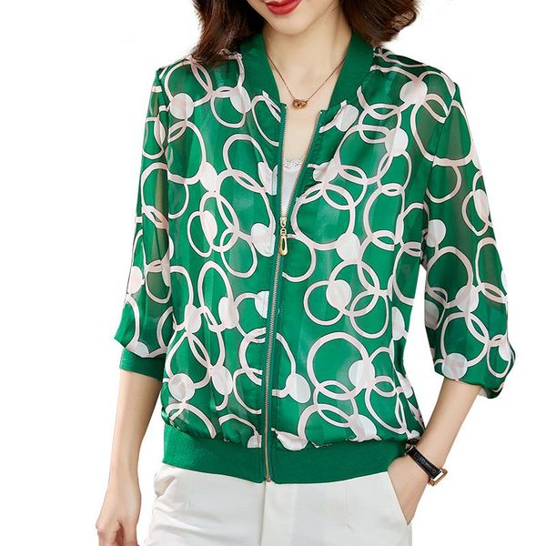 women's jackets women chic fashion casual baseball jacket thin sunscreen coat summer print outerwear female spring loose short outwear, Black;brown
women's jackets women chic fashion casual baseball jacket thin sunscreen coat summer print outerwear female spring loose short outwear, Black;brown