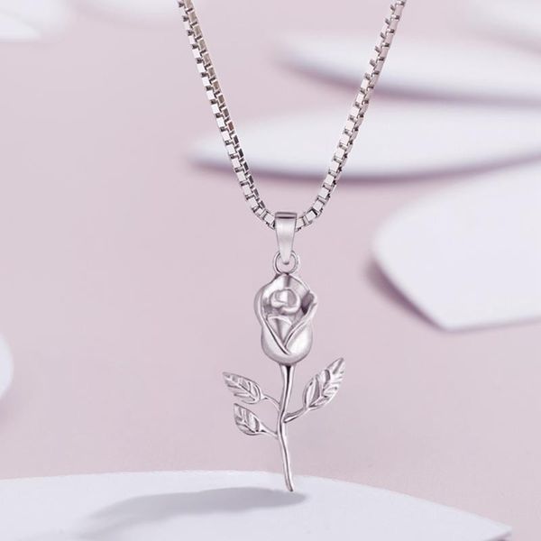 pendant necklaces silver golden rose necklace for women classic fashion wedding party dress jewelry accessories luxury gift
pendant necklaces silver golden rose necklace for women classic fashion wedding party dress jewelry accessories luxury gift