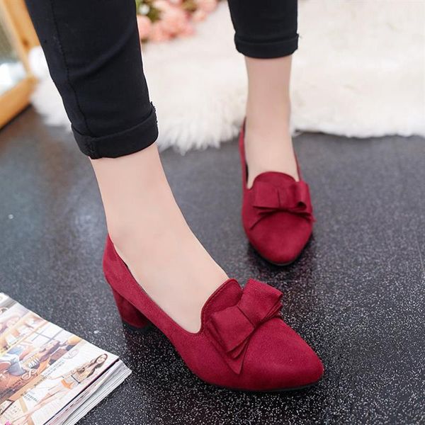 dress shoes plus size ol office lady chunky heels woman pumps high ladies bow boat zapatos mujer, Black
dress shoes plus size ol office lady chunky heels woman pumps high ladies bow boat zapatos mujer, Black