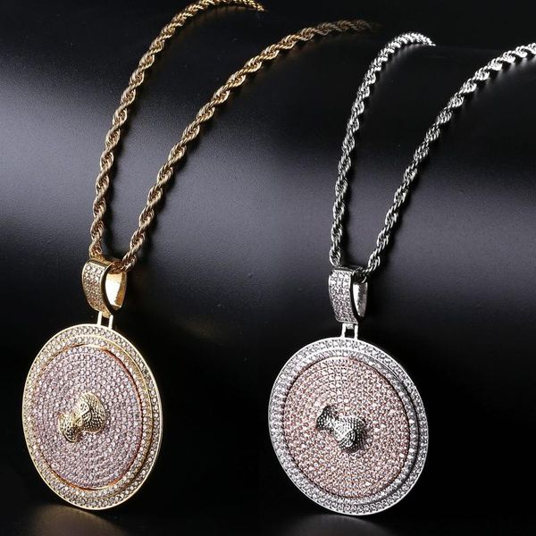 pendant necklaces bling out cz stone gold silver color us money dollar rotatable round pendants for men hip hop rapper jewelry
pendant necklaces bling out cz stone gold silver color us money dollar rotatable round pendants for men hip hop rapper jewelry