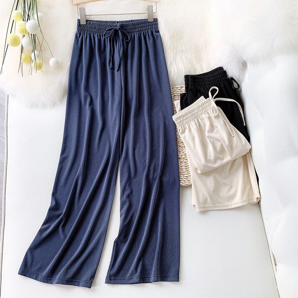 women's pants & capris summer high waist casual stright female trousers outwear fashion ankle length lh8d, Black;white
women's pants & capris summer high waist casual stright female trousers outwear fashion ankle length lh8d, Black;white