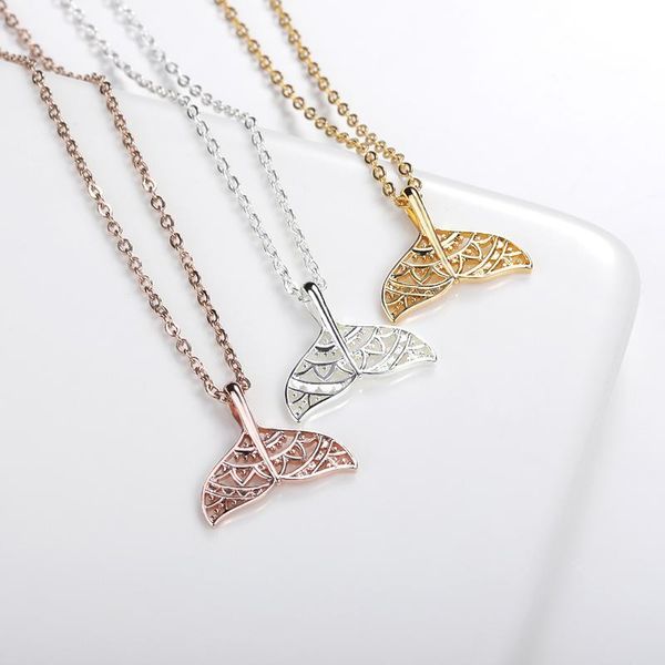 dainty mermaid tail necklaces for women boho jewelry stainless steel rose gold whale necklace bijoux femme sister gifts chains, Silver
dainty mermaid tail necklaces for women boho jewelry stainless steel rose gold whale necklace bijoux femme sister gifts chains, Silver