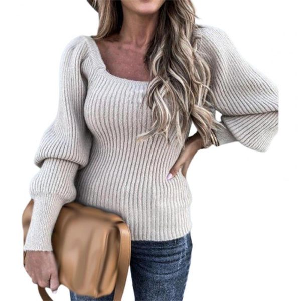 women's sweaters women sweater solid color pullover knitted ol square neck slim winter for commute, White;black
women's sweaters women sweater solid color pullover knitted ol square neck slim winter for commute, White;black