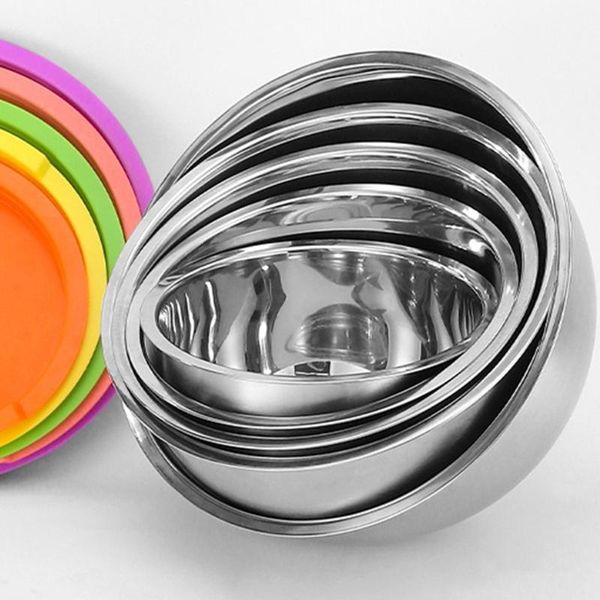 dishes & plates f62a stainless steel mixing bowl with colorful silicone airtight lid thicken metal salad bowls for kitchen cooking baking
dishes & plates f62a stainless steel mixing bowl with colorful silicone airtight lid thicken metal salad bowls for kitchen cooking baking