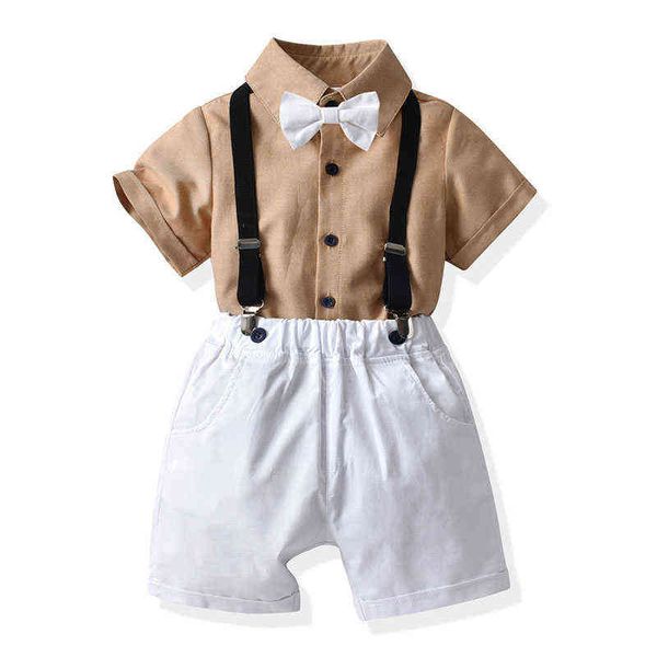 baby boy clothing sets kids boys gentleman suits shorts sleeve print shirt + belt shorts 2pcs outfits summer children clothing g220310, White
baby boy clothing sets kids boys gentleman suits shorts sleeve print shirt + belt shorts 2pcs outfits summer children clothing g220310, White