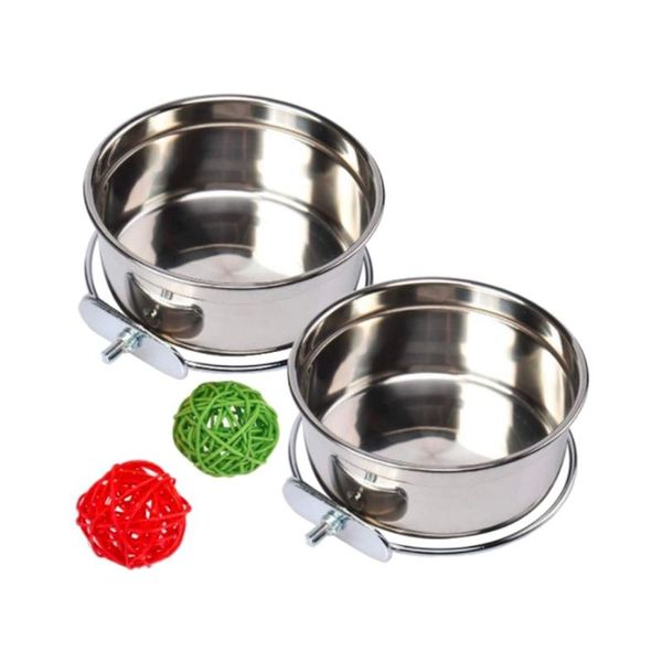 other bird supplies stainless steel feeder set parrot feeding dish cups food water bowls holder for cages small animals
other bird supplies stainless steel feeder set parrot feeding dish cups food water bowls holder for cages small animals