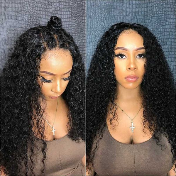 lace wigs 13x4 curly wig remy brazilian front human hair for women natural black pre plucked bleached knots, Black;brown
lace wigs 13x4 curly wig remy brazilian front human hair for women natural black pre plucked bleached knots, Black;brown