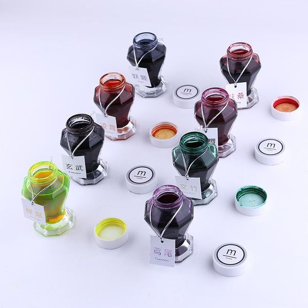 fountain pens 1pc large capacity 50ml glass ink bottle for pen 9 color choose nice non-carbon colored school supplies
fountain pens 1pc large capacity 50ml glass ink bottle for pen 9 color choose nice non-carbon colored school supplies