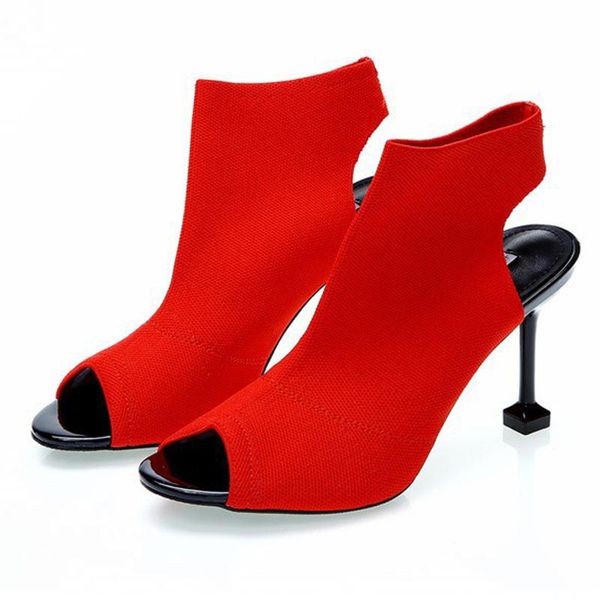 sandals women's female zapatillas shoe summer sandal for women wedding heels shoes red knitting fish mouth high pumps, Black
sandals women's female zapatillas shoe summer sandal for women wedding heels shoes red knitting fish mouth high pumps, Black