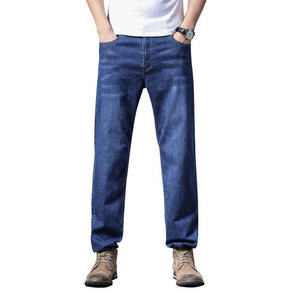 men's jeans stretch pants plus size loose straight leg men simple, Blue
men's jeans stretch pants plus size loose straight leg men simple, Blue