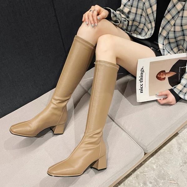 boots 2021 slim high-tube zipper square toe thick high-heeled but knee-length women's knight, Black
boots 2021 slim high-tube zipper square toe thick high-heeled but knee-length women's knight, Black