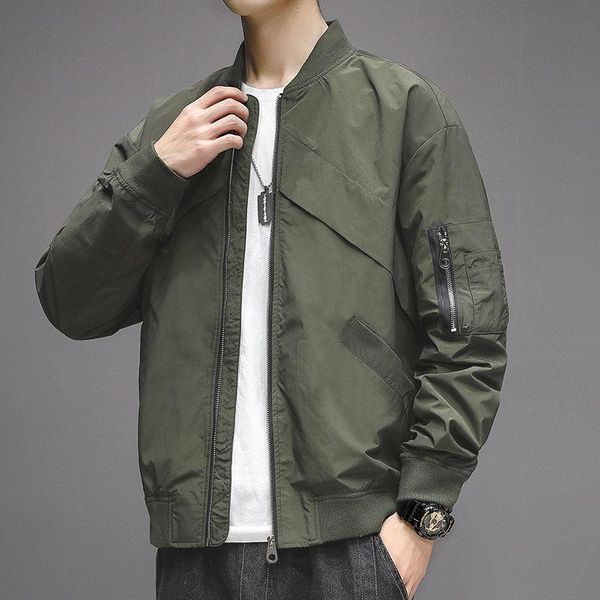 men's jackets mrmt 2021 brand baseball uniform thin korean version the trend loose handsome tooling casual jacket, Black;brown
men's jackets mrmt 2021 brand baseball uniform thin korean version the trend loose handsome tooling casual jacket, Black;brown