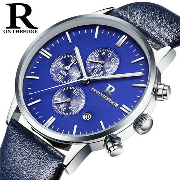 wristwatches brand men's fashion wrist watch casual sports watches blue dial leather strap waterproof clock relogio masculino, Slivery;brown
wristwatches brand men's fashion wrist watch casual sports watches blue dial leather strap waterproof clock relogio masculino, Slivery;brown