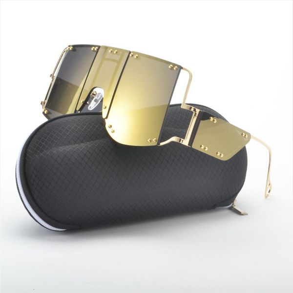 fashion square sunglasses for women oversized mirror men shades glasses brand metal rivet unique female eyewear nx, White;black
fashion square sunglasses for women oversized mirror men shades glasses brand metal rivet unique female eyewear nx, White;black