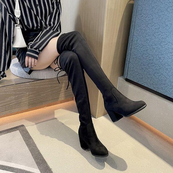 boots women warm knee high winter 2021 woman flocks party shoes ladies fashion fur heels lace up long female footwear, Black
boots women warm knee high winter 2021 woman flocks party shoes ladies fashion fur heels lace up long female footwear, Black