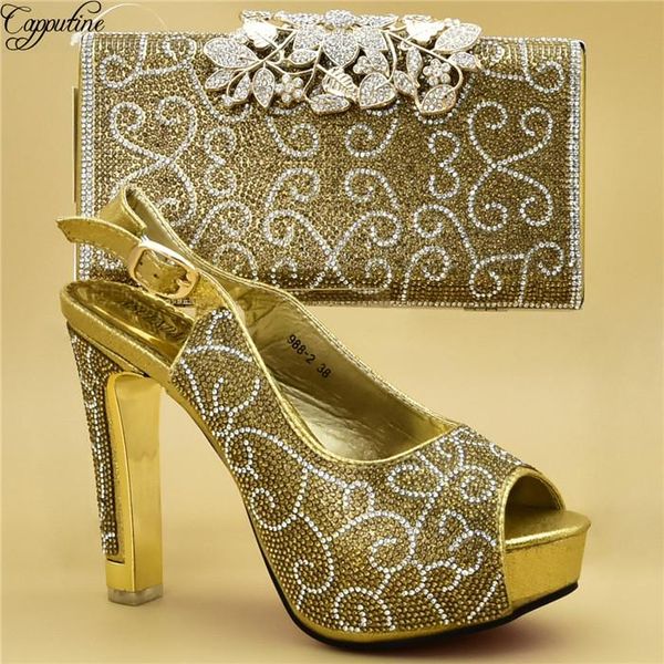 dress shoes amazing gold evening party high heel sandal and purse handbag set with rhinestones 988-2 , height 12cm, Black
dress shoes amazing gold evening party high heel sandal and purse handbag set with rhinestones 988-2 , height 12cm, Black