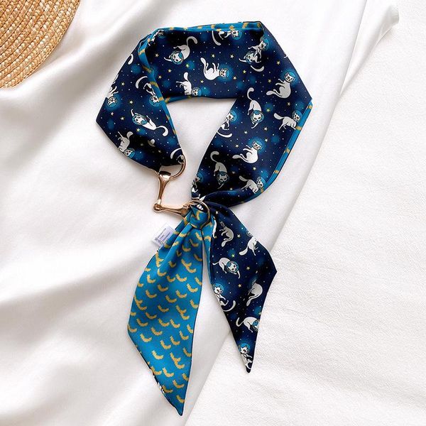 scarves 2021 small cat silk scarf women shawls wraps office hair neck hijabs foulard hijab striped print ladies, Blue;gray
scarves 2021 small cat silk scarf women shawls wraps office hair neck hijabs foulard hijab striped print ladies, Blue;gray