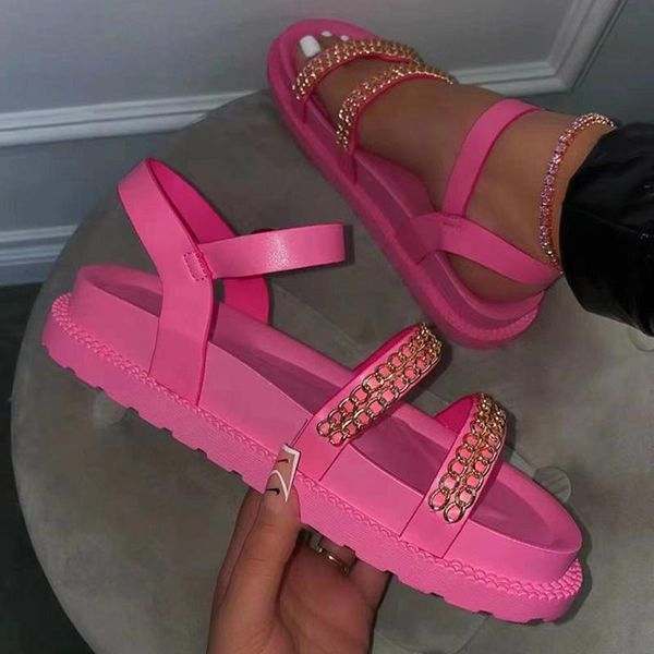 sandals summer pu leather women flat beach platform comfort ladies shoes fashion chain slippers buckle strap plus size, Black
sandals summer pu leather women flat beach platform comfort ladies shoes fashion chain slippers buckle strap plus size, Black