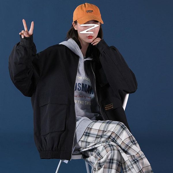 women's jackets streetwear hipster autumn fashion women bomber jacket zipper outwear stand collar loose black army green windbreaker 4x, Black;brown
women's jackets streetwear hipster autumn fashion women bomber jacket zipper outwear stand collar loose black army green windbreaker 4x, Black;brown