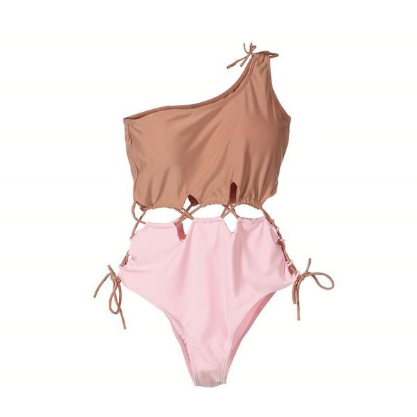 one-piece suits women one piece patchwork bikinis 2021 swimwear lace up shoulder hollow bandage swim push monokinis maillot de bain
one-piece suits women one piece patchwork bikinis 2021 swimwear lace up shoulder hollow bandage swim push monokinis maillot de bain