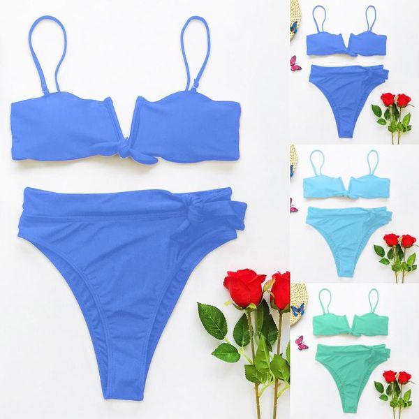 women bikinis set colorful striped tie side bandeau swimsuit bikini beachwear fashion summer swimwear women's, White;black
women bikinis set colorful striped tie side bandeau swimsuit bikini beachwear fashion summer swimwear women's, White;black