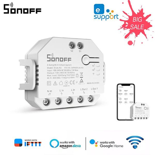 smart home control sonoff dualr3 dual relay two way power metering switch flush-mounted wi-fi roller shades motor support ewelink alexa
smart home control sonoff dualr3 dual relay two way power metering switch flush-mounted wi-fi roller shades motor support ewelink alexa