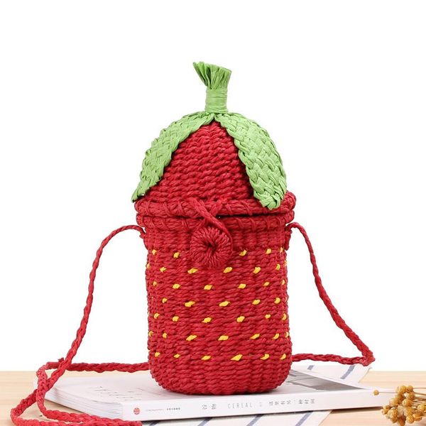 cute strawberry hand-woven shoulder bag ladies personality straw travel beach messenger bags woman package red handbags
cute strawberry hand-woven shoulder bag ladies personality straw travel beach messenger bags woman package red handbags