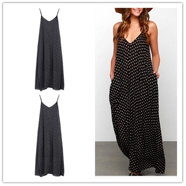women summer boho long maxi holiday party evening beach sun dress women's swimwear, White;black
women summer boho long maxi holiday party evening beach sun dress women's swimwear, White;black