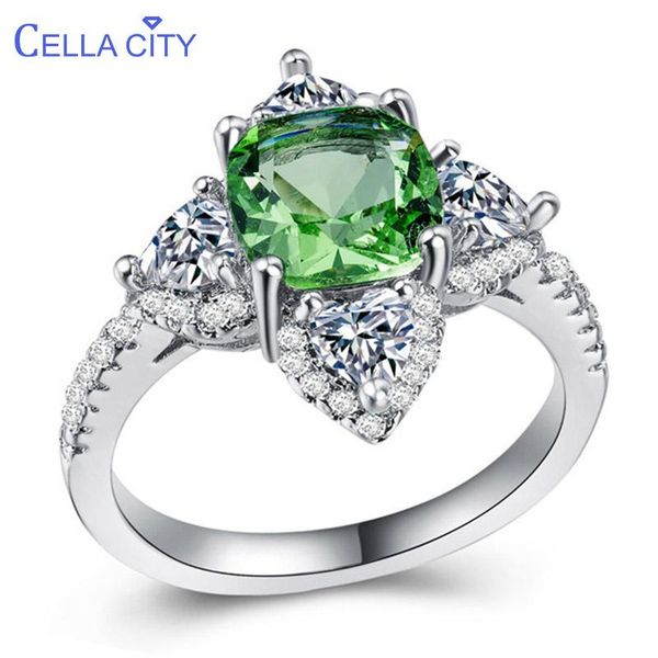 cluster rings cellacity gemstones ring for women silver 925 jewelry green zircon clover creative dating gift korean style female party, Golden;silver
cluster rings cellacity gemstones ring for women silver 925 jewelry green zircon clover creative dating gift korean style female party, Golden;silver