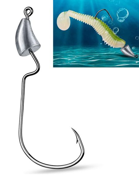 fishing hooks jig head fishhooks 5pcs 5g metal fishhook offset worm high strength barbed bass accessories
fishing hooks jig head fishhooks 5pcs 5g metal fishhook offset worm high strength barbed bass accessories