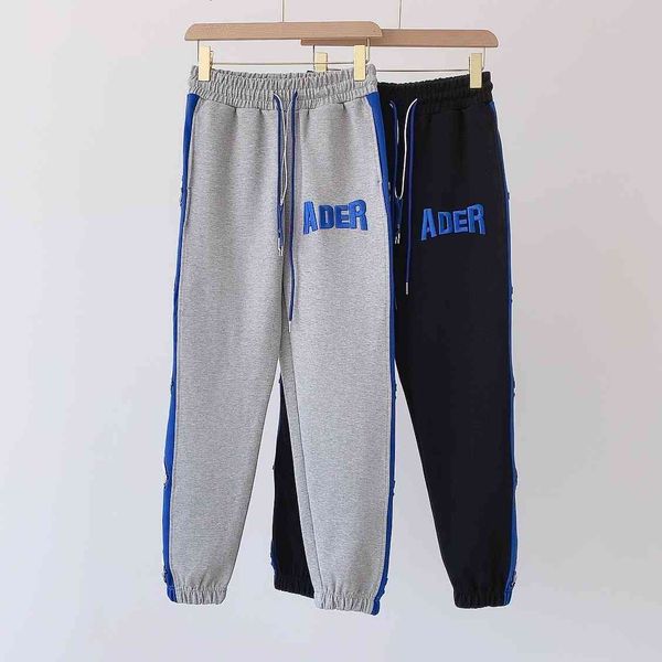 men's pants korean ader error double drawstring tie trousers men women loose jogging adererror fashion casual x1co, Black 
men's pants korean ader error double drawstring tie trousers men women loose jogging adererror fashion casual x1co, Black