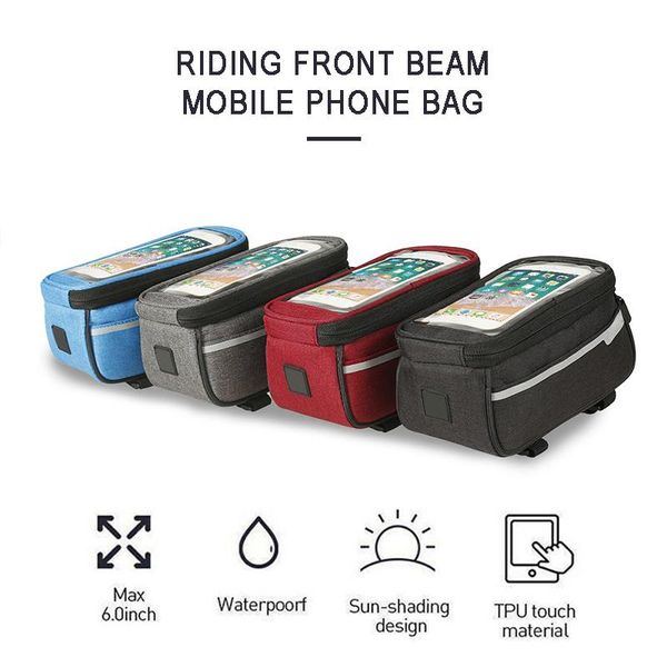 cell phone mounts & holders mountain bike front tube frame bag mobile holder pouch waterproof universal compitable for accessory
cell phone mounts & holders mountain bike front tube frame bag mobile holder pouch waterproof universal compitable for accessory