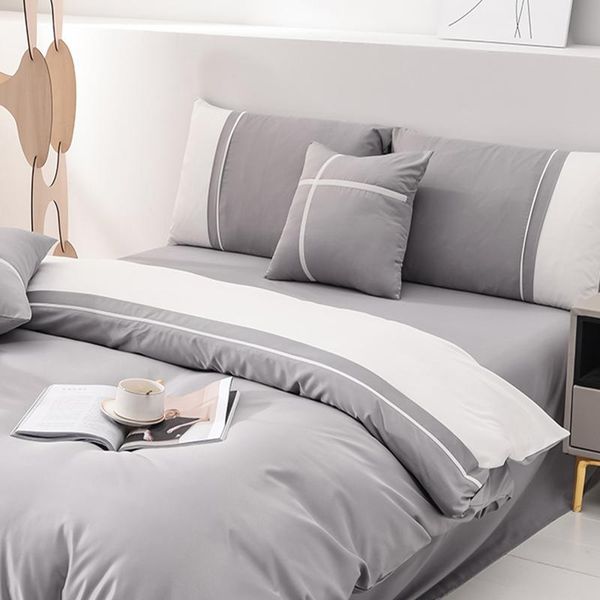 high-quality gray four-piece duvet cover simple thick dormitory soft and comfortable home bedding sets
high-quality gray four-piece duvet cover simple thick dormitory soft and comfortable home bedding sets