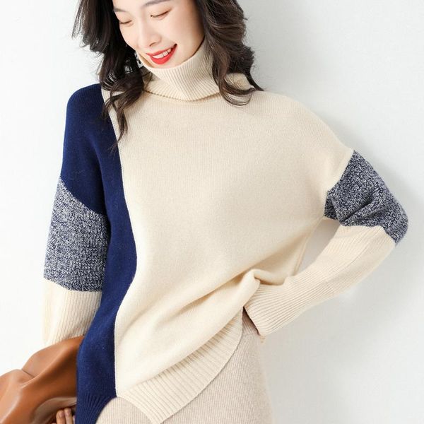 women's sweaters autumn winte turtleneck sweater raglan sleeve pullover knitted oversize wool blend jumper soft warm pull b749, White;black
women's sweaters autumn winte turtleneck sweater raglan sleeve pullover knitted oversize wool blend jumper soft warm pull b749, White;black