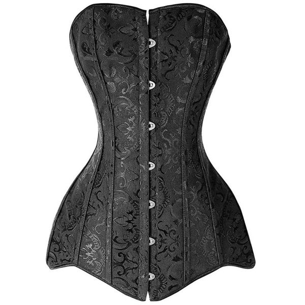 bustiers & corsets long torso black corset jacquard floral plus size 6xl women outfit overbust steel boned bustier steampunk gothic korset, Black;white
bustiers & corsets long torso black corset jacquard floral plus size 6xl women outfit overbust steel boned bustier steampunk gothic korset, Black;white