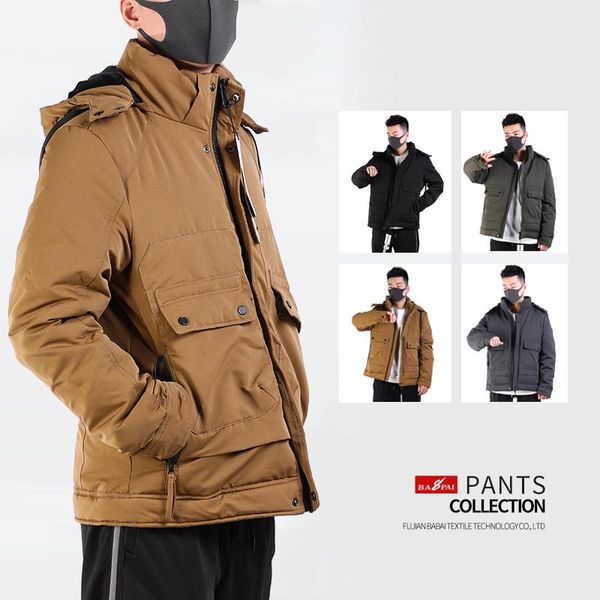 men's trench coats bapai jacket warm hooded thick puffer coat male casual overcoat thermal winter windbreaker, Tan;black
men's trench coats bapai jacket warm hooded thick puffer coat male casual overcoat thermal winter windbreaker, Tan;black