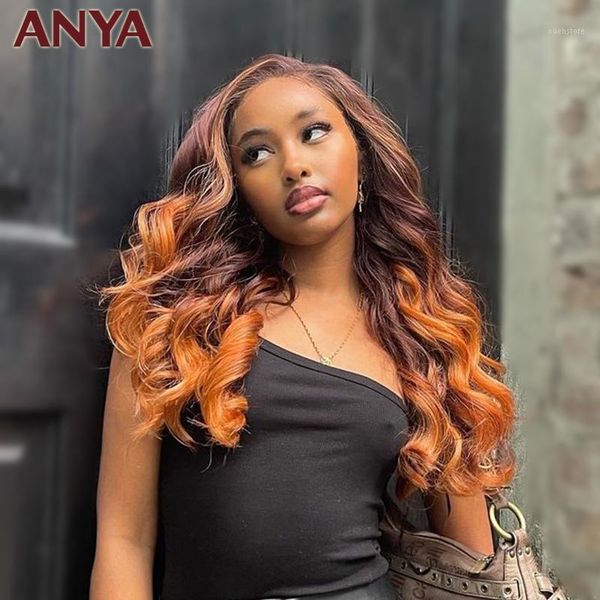 anya brown with orange lace front wig pre plucked body wave human hair transparent 30inch brazilian remy for women wigs1, Black;brown
anya brown with orange lace front wig pre plucked body wave human hair transparent 30inch brazilian remy for women wigs1, Black;brown