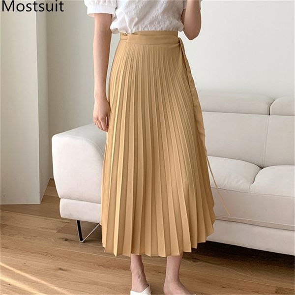 korean lace-up pleated women long skirts high waist adjustable a-line fashion solid elegant femme 210513, Black
korean lace-up pleated women long skirts high waist adjustable a-line fashion solid elegant femme 210513, Black
