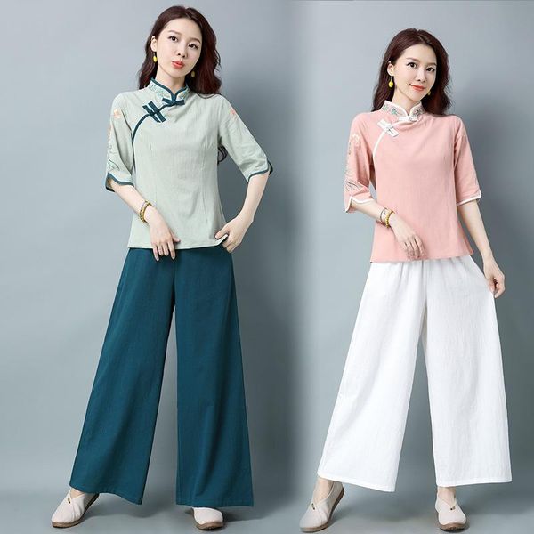 yoga outfit linen embroidery women tai chi kungfu meditation set chinese traditional loose sweatshirt+pant jogger workout casual
yoga outfit linen embroidery women tai chi kungfu meditation set chinese traditional loose sweatshirt+pant jogger workout casual