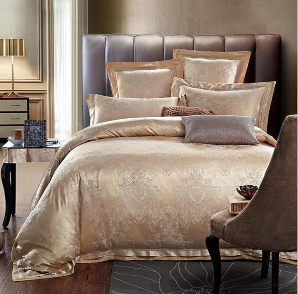 bedding sets beige gold satin duvet cover set bed sheet king size 4/6pcs silk cotton luxury pillow jacquard shams
bedding sets beige gold satin duvet cover set bed sheet king size 4/6pcs silk cotton luxury pillow jacquard shams