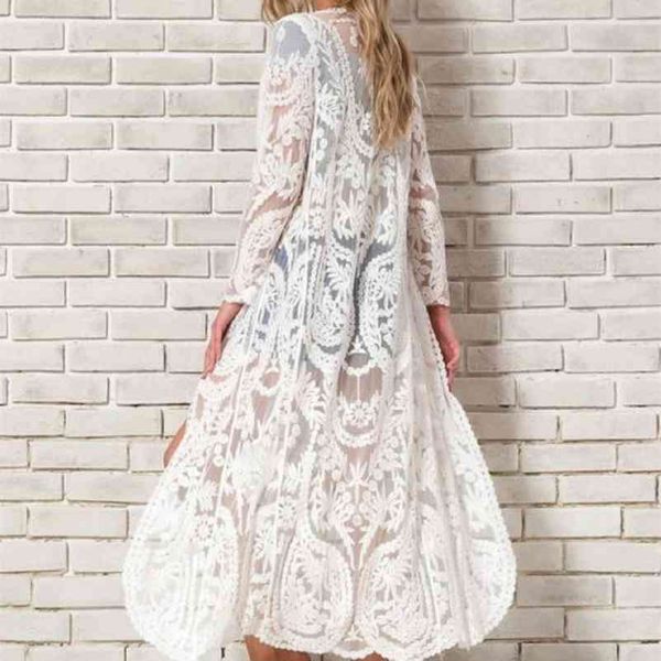 teelynn white lace long blouse shirt women beach cover-up swimwear sarong floral embroidery kimono cardigan summer blusa 210401
teelynn white lace long blouse shirt women beach cover-up swimwear sarong floral embroidery kimono cardigan summer blusa 210401