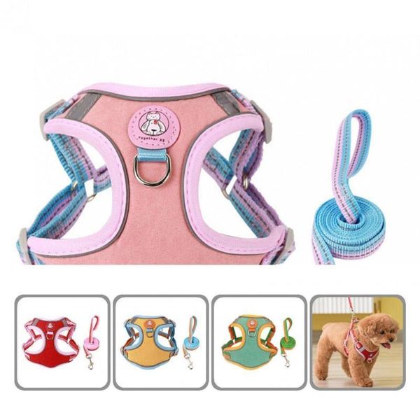 dog collars & leashes pet harness leash washable traction set strong anti-escape practical dogs chest strap kit
dog collars & leashes pet harness leash washable traction set strong anti-escape practical dogs chest strap kit