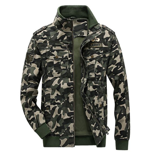 fashion jacket large military camouflage men's spring cotton youth stand collar water wash, Black;brown
fashion jacket large military camouflage men's spring cotton youth stand collar water wash, Black;brown