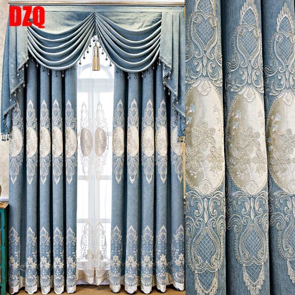 curtain & drapes blue european-style thick chenille living room embroidered fabric bedroom blackout product customization
curtain & drapes blue european-style thick chenille living room embroidered fabric bedroom blackout product customization